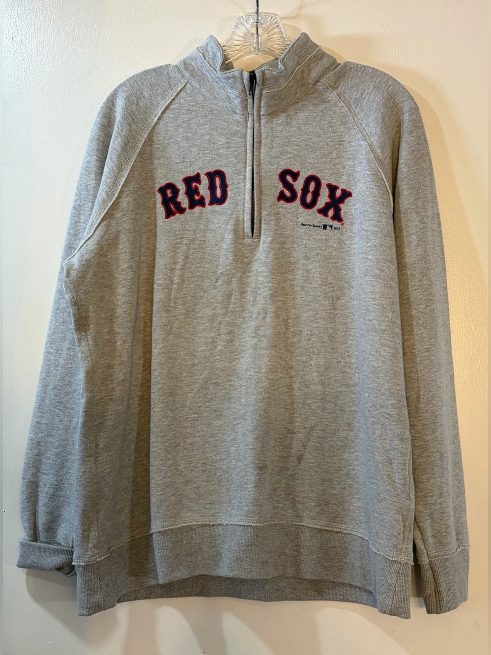 Gear For Sports Boston Red Sox 1/4 Zip Pullover Sweatshirt Size Large